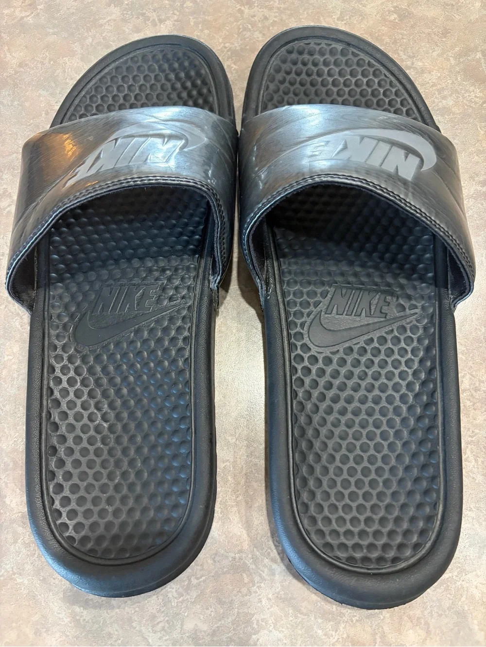 Nike Men's Black Slide Sandals - Comfortable Everyday Wear